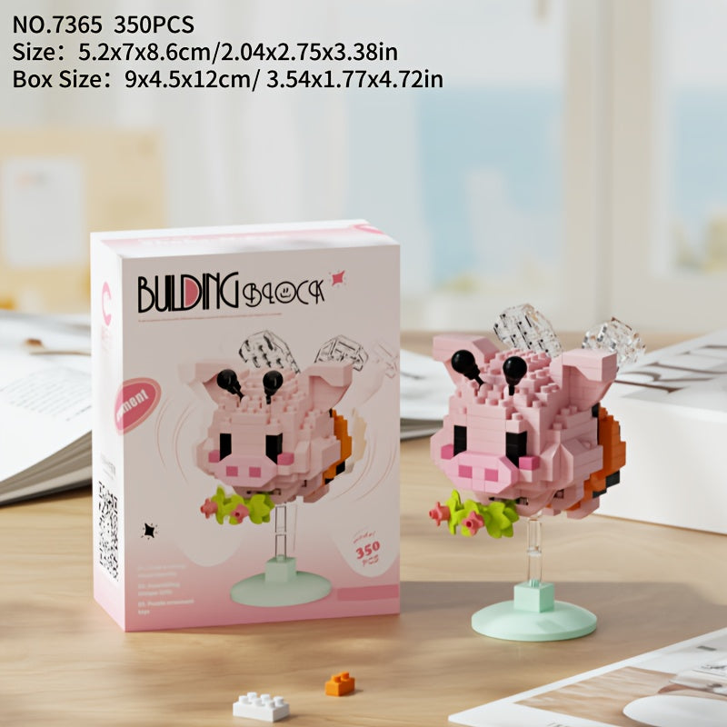 Shake It! Adorable Panda & Dog Building Blocks - Colorful DIY Toy with 6 Unique Animal Designs, Durable ABS Material, Fun & Educational for Youngsters, Perfect for Playtime & Creative Learning, Playtime Toy | Playful Design | Colorful Building Blocks, Pan