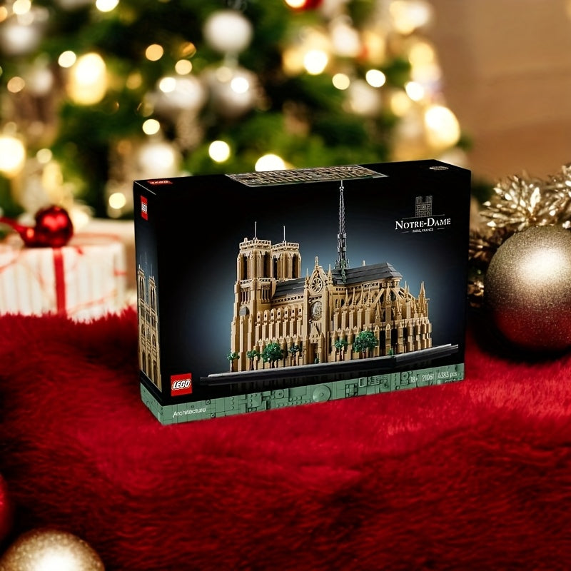 European Version, LEGO 21061 Notre Dame De Paris Architectural Model Kit, Adult Collectible Block Set, History Enthusiast Holiday Gift Set