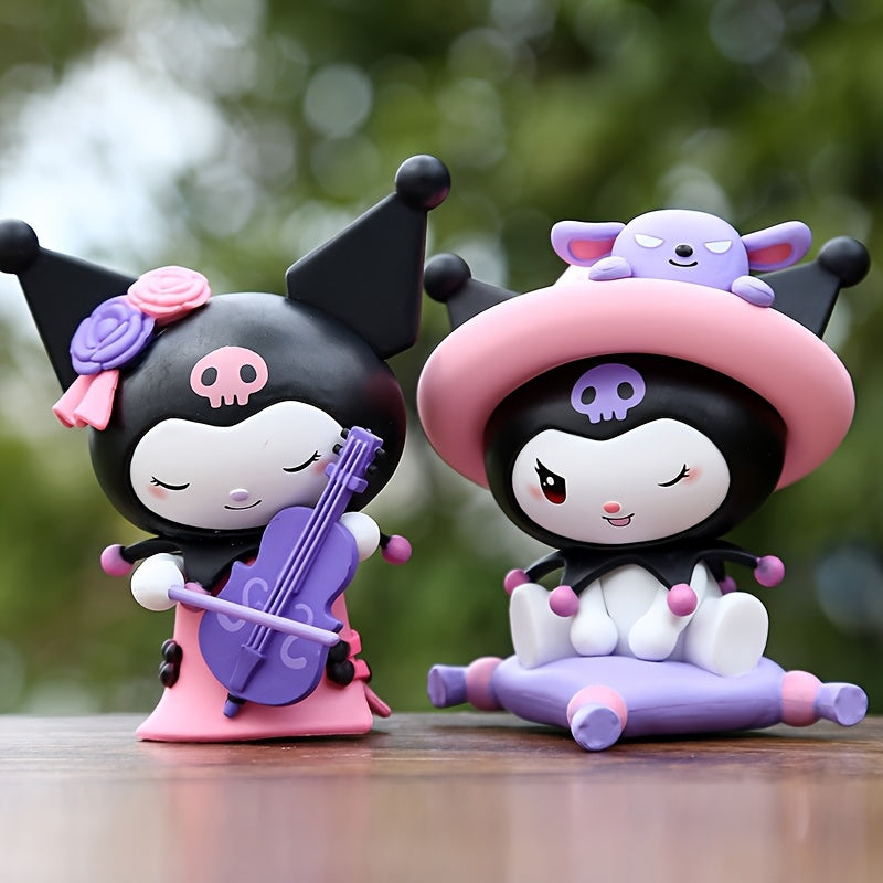 Sanrio Officially Licensed for Kuromi Surprise Blind Box Collection of 12, Original Anime Cartoon Characters, Craft Items, Unique Birthday Present, Perfect for Year-Round Casual Wear, Great Gift for Teens And Adults