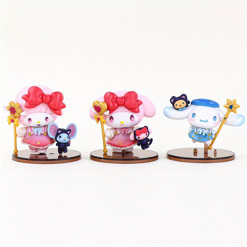 Sanrio Melody Figure, Cute Cartoon Model Collectibles Figures Desk Ornament Mystery Box