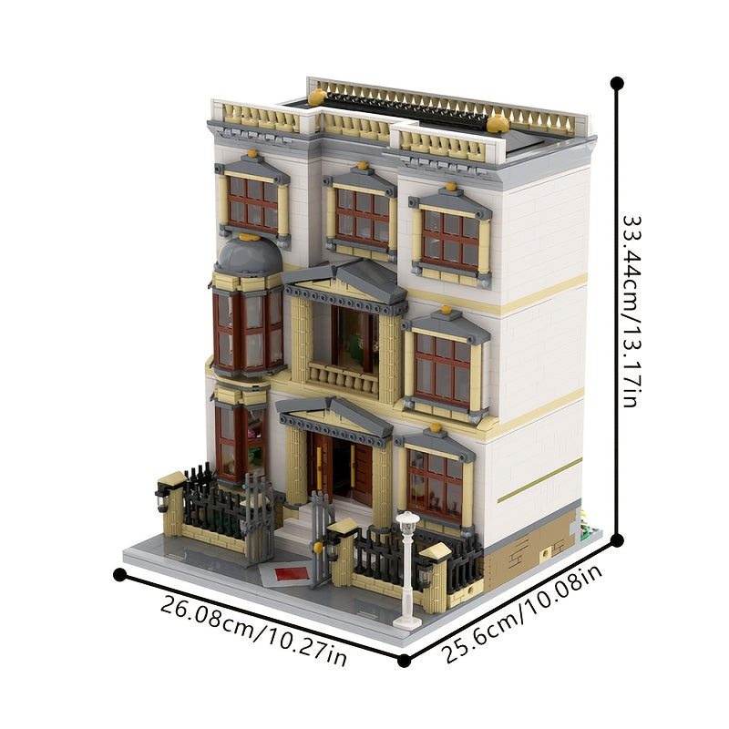 3603pcs Classic villa building block toys, Architecture model, European style, suitable for enthusiasts, festivals birthday gifts, Festival Gifts, Hobbyist Gifts, Decorative Model, Detailed Architecture, Precision Pieces, Highquality Bricks, Block Set, Mo