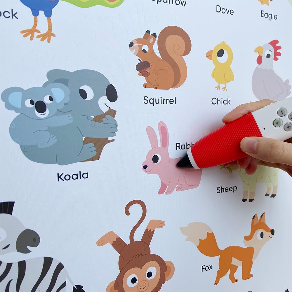 LIVEVIE Hattung Interactive Sound Pen for Child, Educational Toy for Early Learning and Language Development