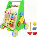 Wooden Baby Walker with Wheels Push Walker for Baby Boys and Girls 1012 Months Multiple Activity Center for 1 Year Old