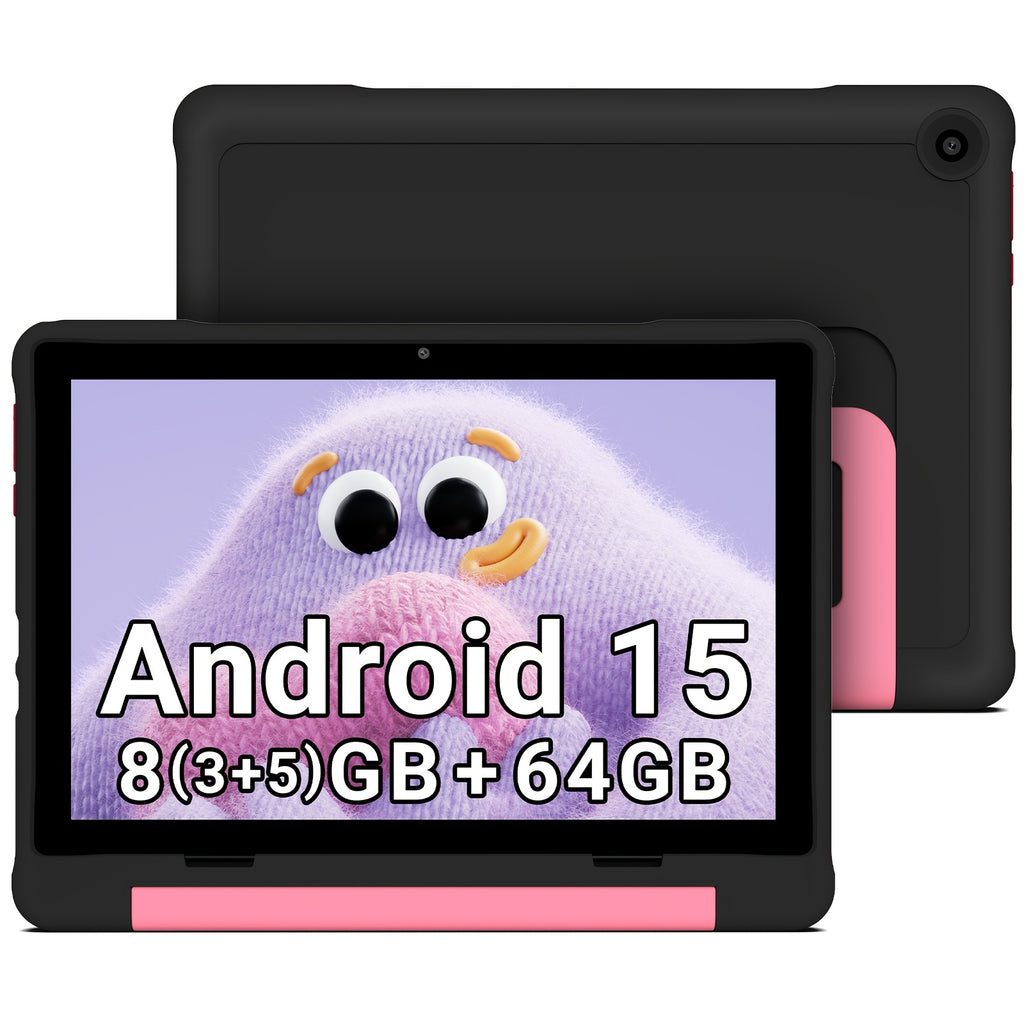 Apolosign 2025 10.1 Inch Android 13\u002F14\u002F15 Kids Tablet, 8(3+5)GB+64GB, 8-Core, WiFi 6, 5MP+2MP, 1280*800 HD Display, Parental Control, Educational, Shockproof & Handheld Case, Kids Space, Halloween Christmas Gift, Pre-Installed Apps, Tablet, Pad