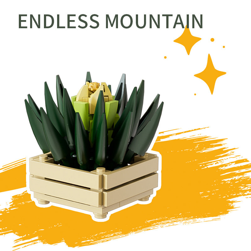 KAVO Succulent Flower Plant Potted Building Blocks Cactus Rose Daisies ABS Plastic Materials Bonsai Mini Model Bricks Creation Toys Christmas Birthday, Halloween, New year, Black Friday Gift For Kids, Building Assembly Ornament