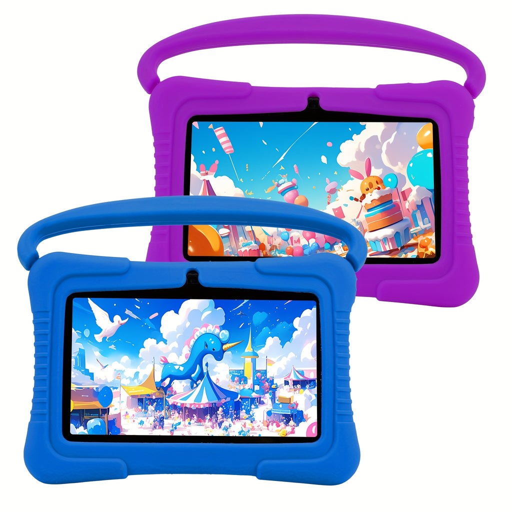 Veidoo Kids Tablet, 7 inch Android Tablet PC, 2GB RAM 32GB ROM, Safety Eye Protection Screen, WiFi, Dual Camera, Games, Parental Control APP, Tablet with Silicone Case