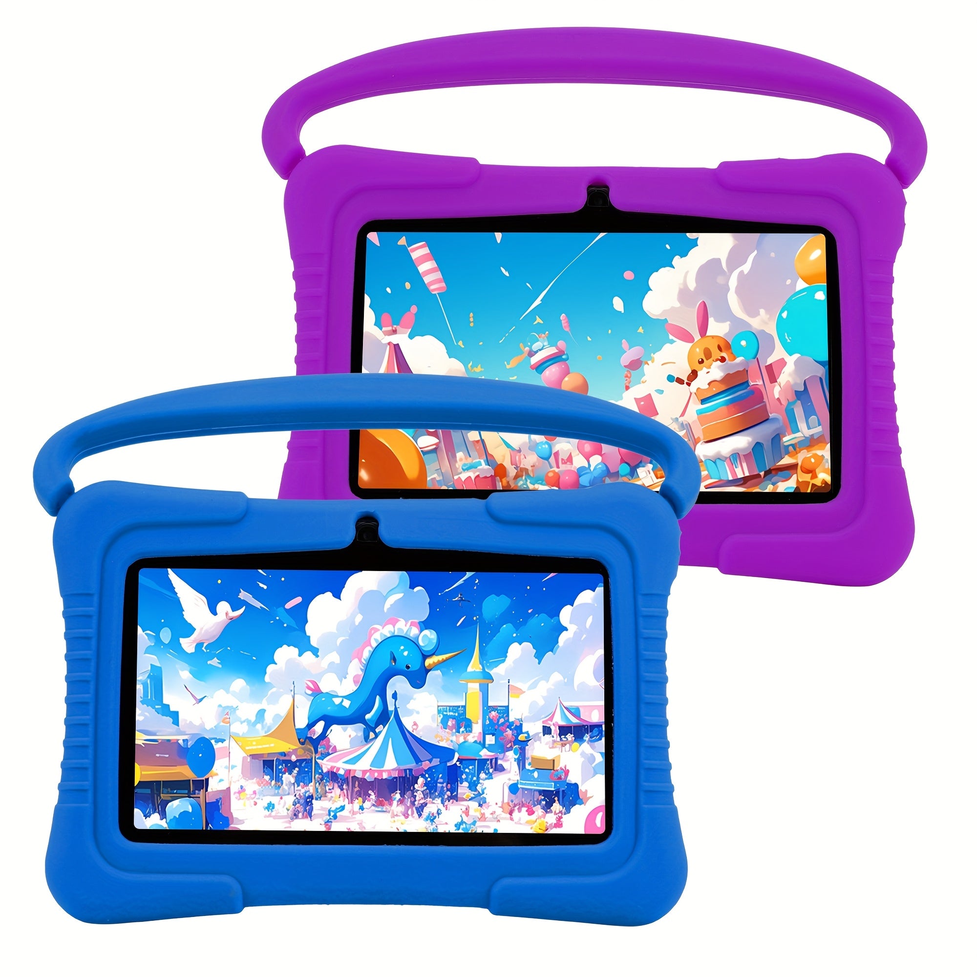 Veidoo Kids Tablet, 7 inch Android Tablet PC, 2GB RAM 32GB ROM, Safety Eye Protection Screen, WiFi, Dual Camera, Games, Parental Control APP, Tablet with Silicone Case