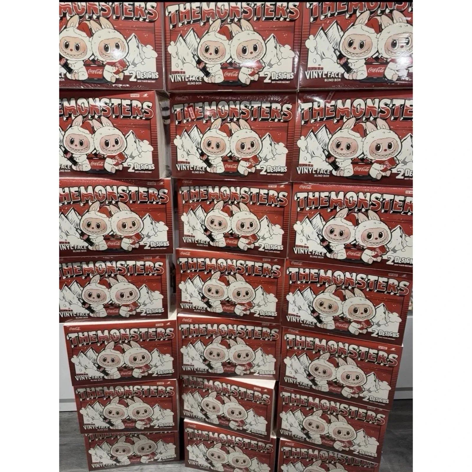 6 PCs Whole Set Figures POP MART The Monsters COCA-COLA Series-Vinyl Face Blind Box Labubu Doll, Random Design Action Figures Collectible Toys Home Decorations, Holiday Birthday Gifts, Whole Set