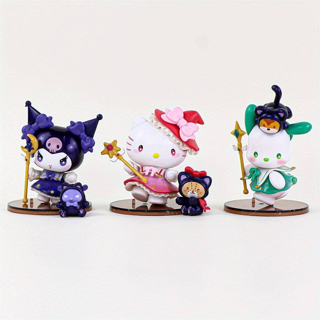 Sanrio Melody Figure, Cute Cartoon Model Collectibles Figures Desk Ornament Mystery Box