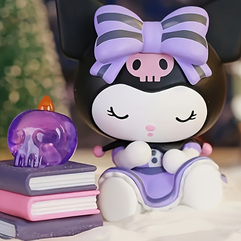 Cullomi 6pcs Blind Box Set - Cute Anime-Inspired Dolls with Purple Bows & Accessories, Perfect for Desktop, Car, Cake Decorations, Valentine'S Day, Birthday & Holiday Gifts, Festive Gift Boxes | Anime-Inspired Decor | Detailed Craftsmanship