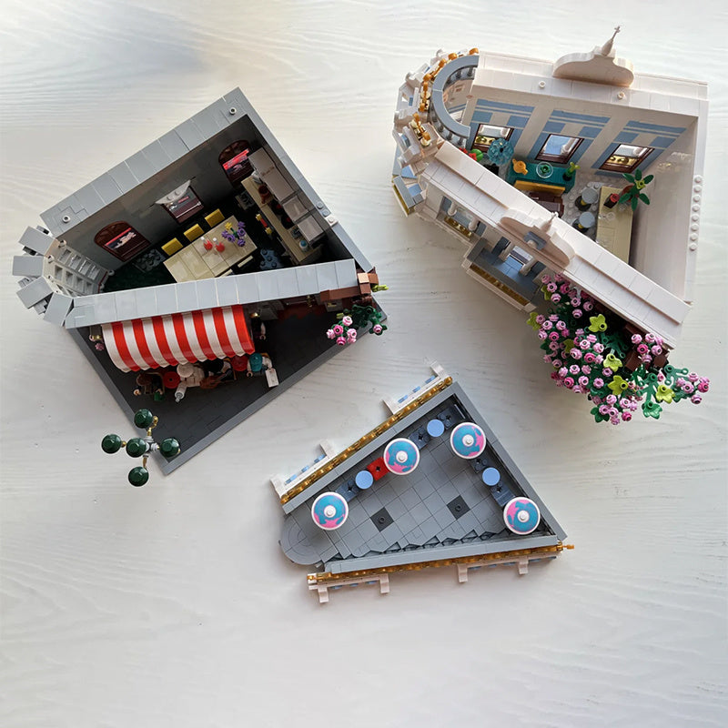 3725pcs house Building Blocks Toy Set Small Particle Splicing Highly difficult Large Quantity Splicing Home Decor Halloween Christmas Birthday gift