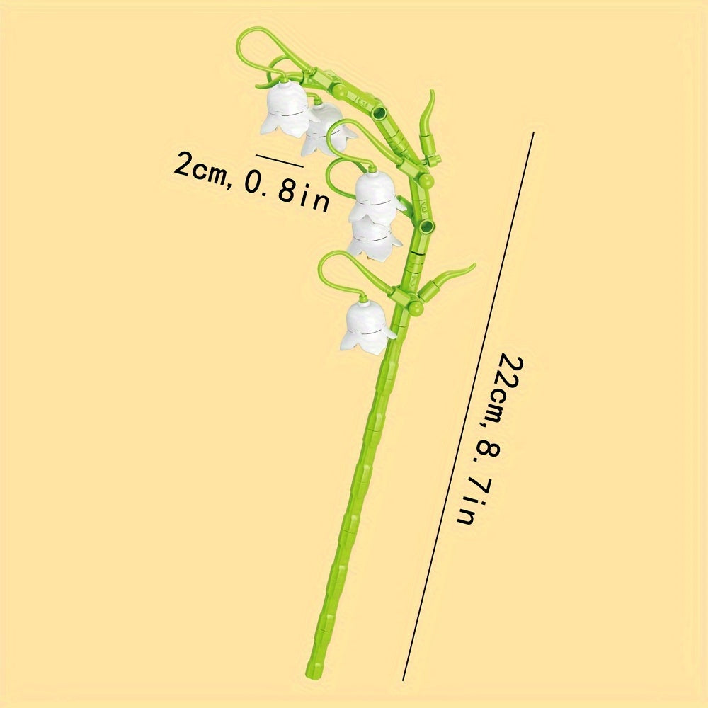 Narcissus, Magnolia, Lily, Lavender, for Lotus Flower, Peach Blossom,Creative Buillding Blocks Flowers Assembly Toys, Building Block Eternal Floral And Vases Toy, Birthday\u002FChristmas Gifts