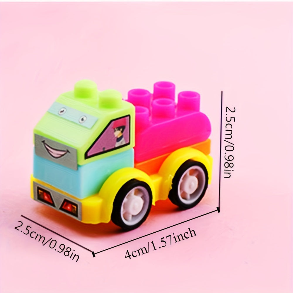10\u002F20\u002F30pcs Building Blocks Cars - Kids Construction Vehicles with Easy Assembly, Educational Birthday & Christmas\u002FHalloween Party Favors, Learning Motor Skills Toys for Boys and Girls (Multi-Color) - Ideal Birthday or Holiday Gift for Todd