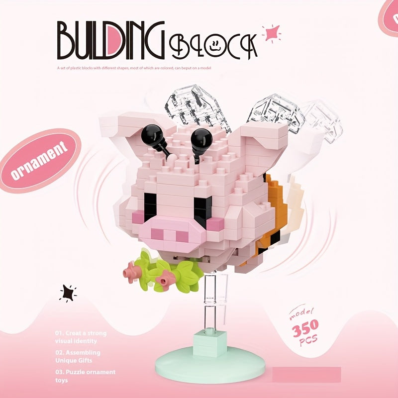 Shake It! Adorable Panda & Dog Building Blocks - Colorful DIY Toy with 6 Unique Animal Designs, Durable ABS Material, Fun & Educational for Youngsters, Perfect for Playtime & Creative Learning, Playtime Toy | Playful Design | Colorful Building Blocks, Pan