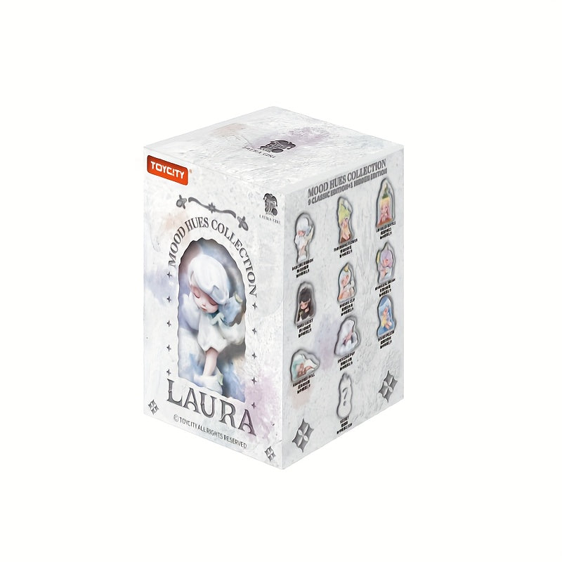 TOYCITY LAURA Mood Color Series Blind Box Girl Gift Trendy Play Handmade Doll Desktop Ornament Christmas Gift Stress Relief Toy