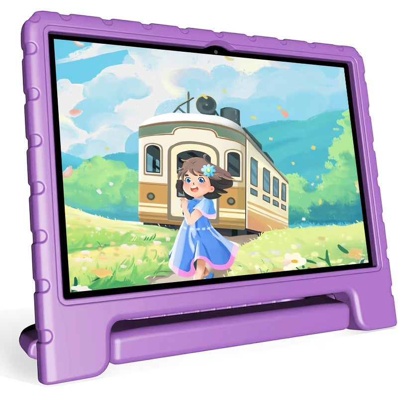 10.1Inch Kids Tablet, 8(4+4)GB+64GB, Android 14, Wifi, Dual Camera, 1280*800, 6000mAh, Parental Control, Educational, Drop Protection, Google Kids Space, Eye Protection, Best Gift, Tablet, Pad
