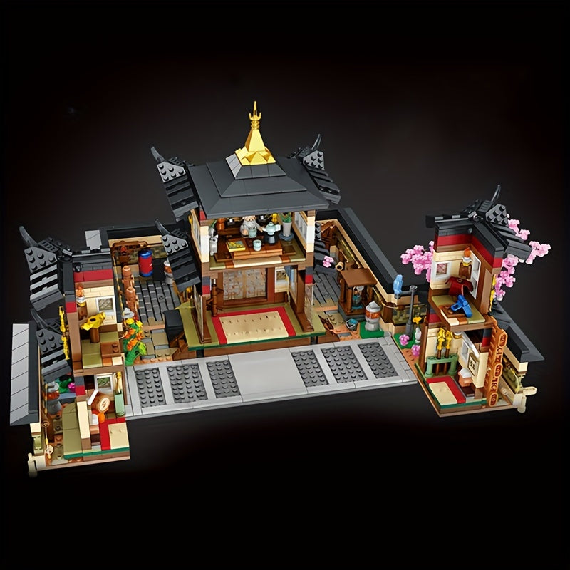 No Original Box 2681±pcs Bricks Assembly Building Block Model For Christmas Halloween Gift, PLS613007 Japanese BUDOKAN Block Toys For Home Decoration.