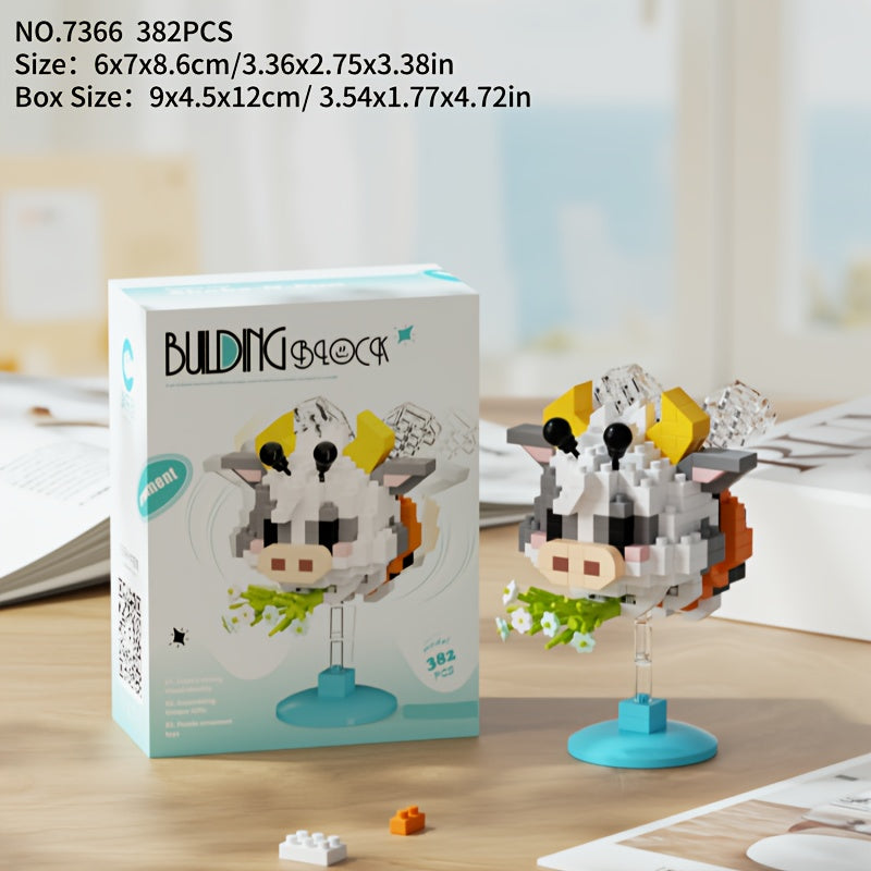 Shake It! Adorable Panda & Dog Building Blocks - Colorful DIY Toy with 6 Unique Animal Designs, Durable ABS Material, Fun & Educational for Youngsters, Perfect for Playtime & Creative Learning, Playtime Toy | Playful Design | Colorful Building Blocks, Pan