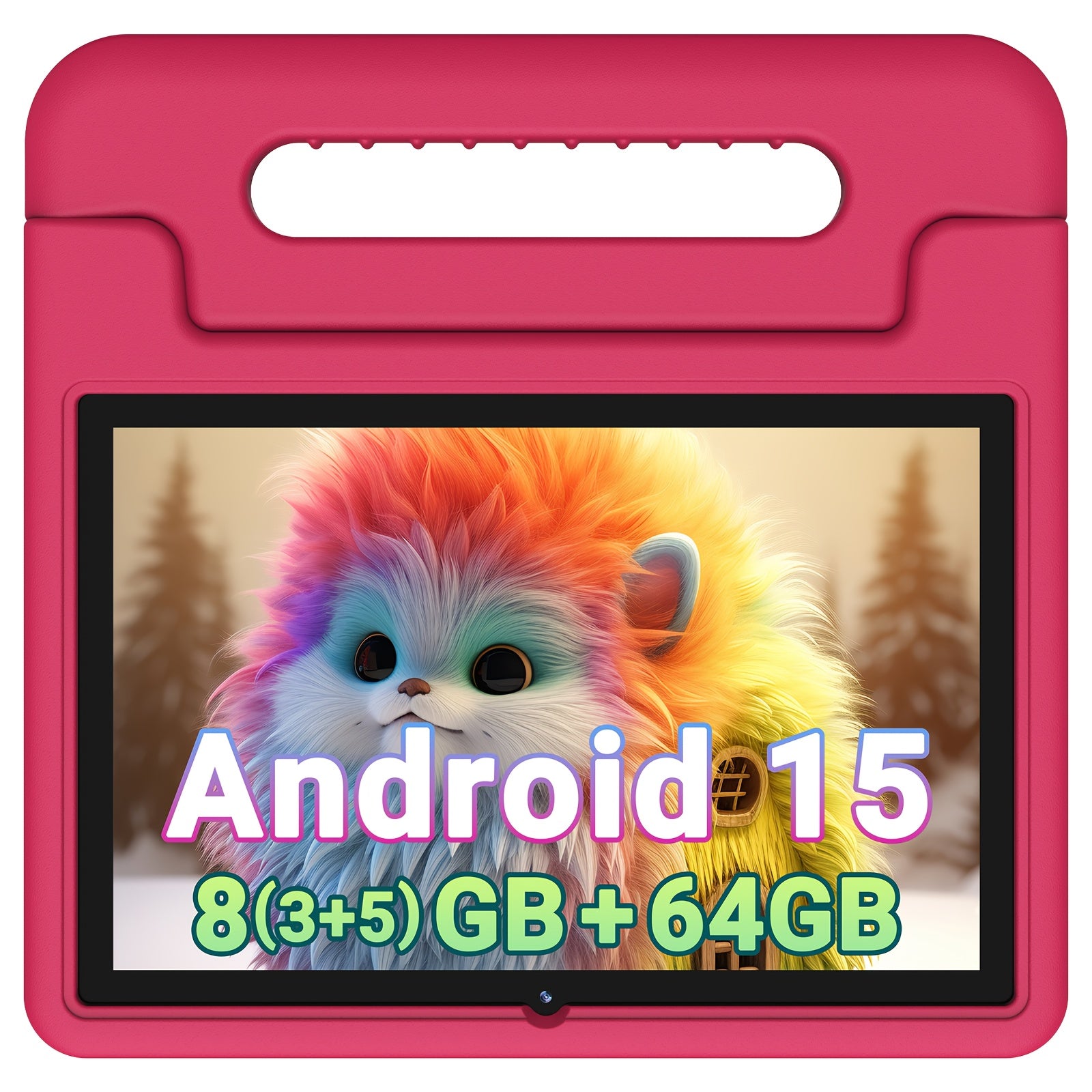 Apolosign 2025 10.1 Inch Android 13\u002F14\u002F15 Kids Tablet, 8(3+5)GB+64GB, 8-Core, WiFi 6, 5MP+2MP, 1280*800 HD Display, Parental Control, Educational, Shockproof & Handheld Case, Kids Space, Halloween Christmas Gift, Pre-Installed Apps, Tablet, Pad