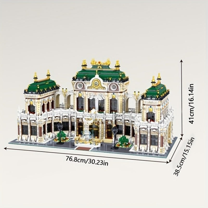 11920pcs+ Large-Scale Street Scene Building Block Set with Intricate Architectural Models, Multi-Color Building Blocks & Detailed Assembly Instructions - Creative Educational Construction Toy for Teens & Adults, DIY Model Kit for Christmas, Birthday, Hall