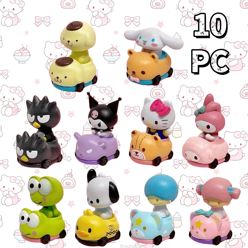 Official Authorization of Sanrio Character Surprise Mystery Box Full Set 10 One, Cartoon Original Picture, Exclusive Birthday Gift, Suitable for Four Seasons Leisure Style, Ideal Gift