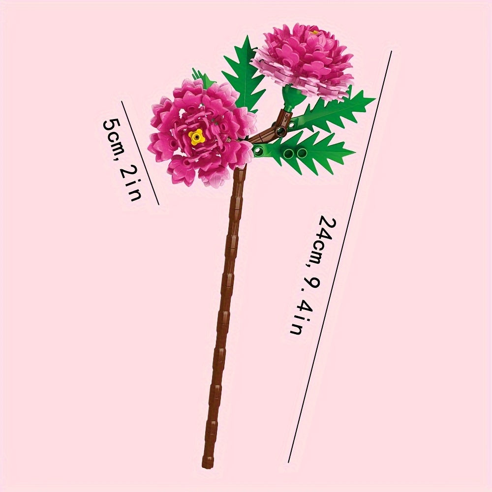 Narcissus, Magnolia, Lily, Lavender, for Lotus Flower, Peach Blossom,Creative Buillding Blocks Flowers Assembly Toys, Building Block Eternal Floral And Vases Toy, Birthday\u002FChristmas Gifts