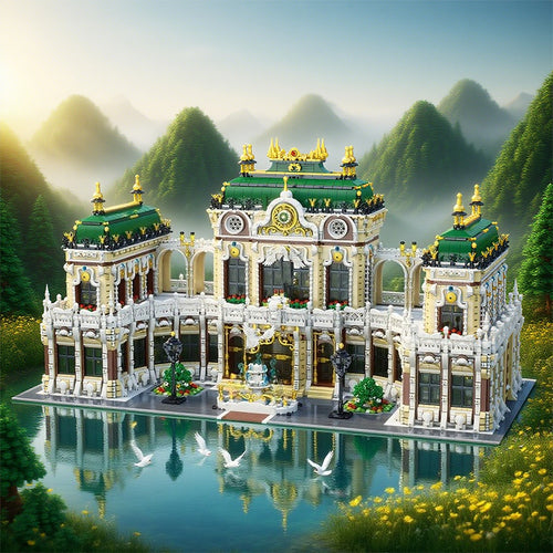 11920pcs+ Large-Scale Street Scene Building Block Set with Intricate Architectural Models, Multi-Color Building Blocks & Detailed Assembly Instructions - Creative Educational Construction Toy for Teens & Adults, DIY Model Kit for Christmas, Birthday, Hall