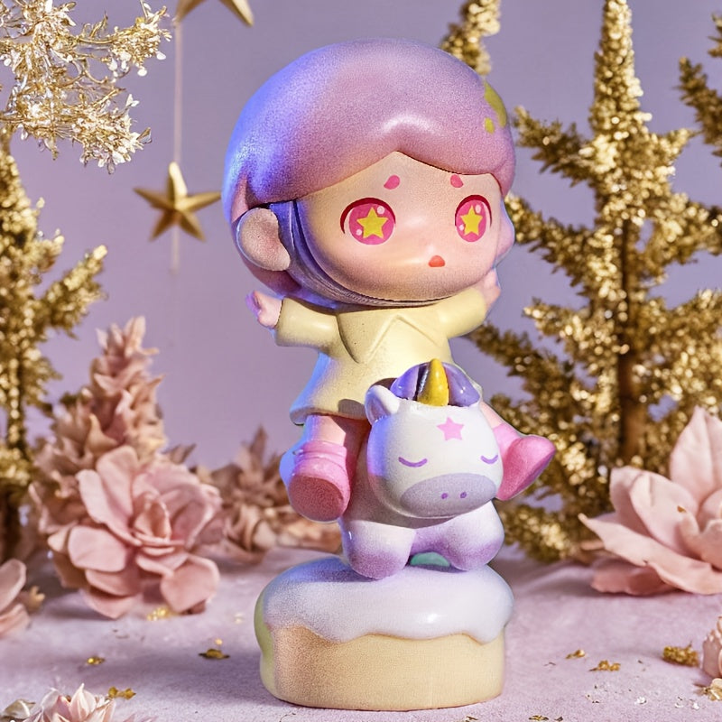 TOYCITY Laura Sweet Little Wishes Series Mystery Box - Whimsical PVC Cake Topper & Ornament, Mixed Colors, Ideal Christmas Gift & Collectible, Collectible Figurine|Charming Decoration|Star Embellishments, Cute Gifts