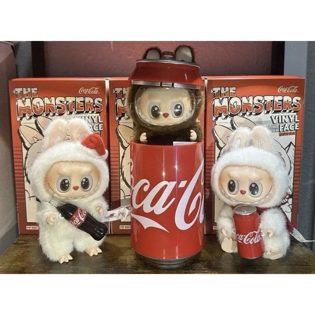 6 PCs Whole Set Figures POP MART The Monsters COCA-COLA Series-Vinyl Face Blind Box Labubu Doll, Random Design Action Figures Collectible Toys Home Decorations, Holiday Birthday Gifts, Whole Set