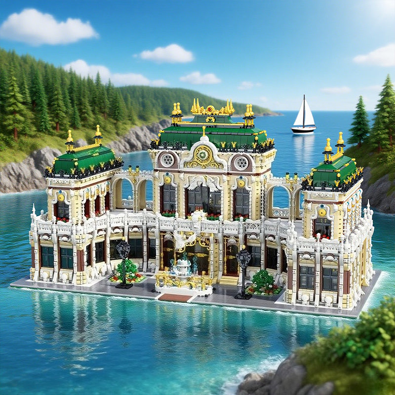 11920pcs+ Large-Scale Street Scene Building Block Set with Intricate Architectural Models, Multi-Color Building Blocks & Detailed Assembly Instructions - Creative Educational Construction Toy for Teens & Adults, DIY Model Kit for Christmas, Birthday, Hall