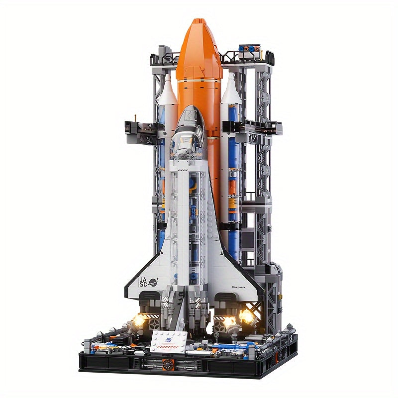 Super Space Shuttle Model JAKI Super Space Shuttle Building Block | 2200pcs Large Size Space Rocket Model, Science Fiction Puzzle, Home Decor, Halloween & Christmas Gifts (Color Box)
