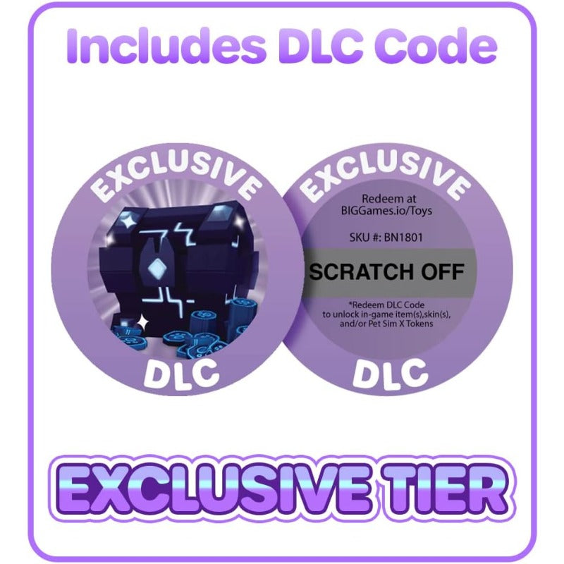 Pet Simulator X Blue Iridescence Cat Collector Bundle Mystery Case w 8 Items Series 1 Online Exclusive Includes DLC