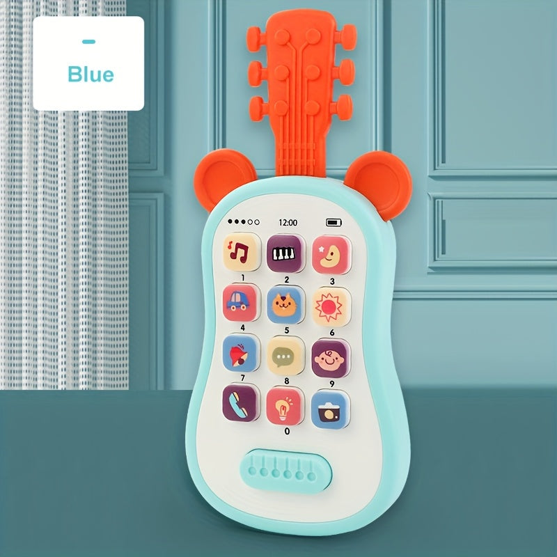Cute Animal Early Learning Phone for Youngsters 0-3 Years - Portable Educational Toy with Music, Stories & Fun Icons, Pink\u002FBlue\u002FYellow, Ideal Gift for Christmas & Halloween