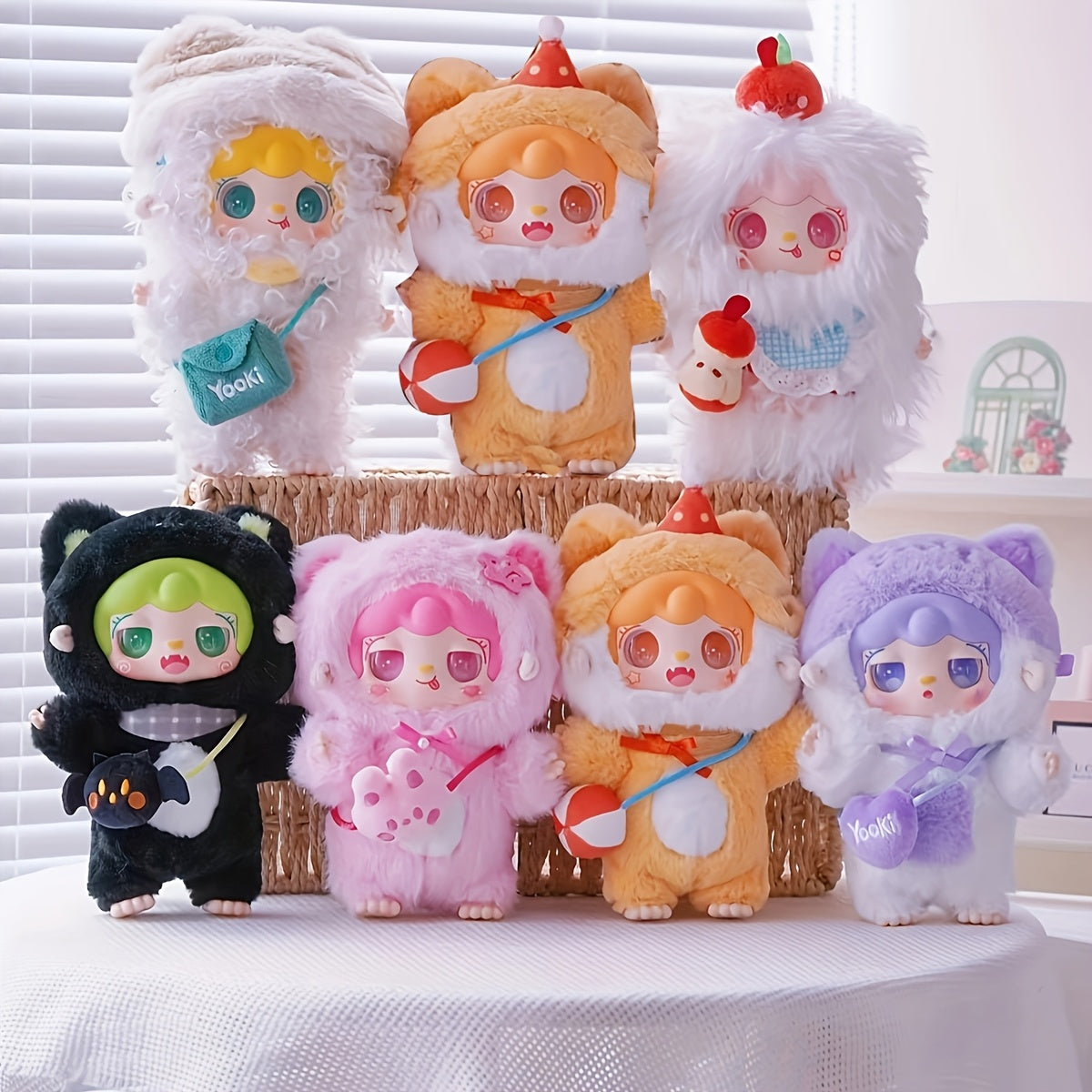 1pc Collectible Dolls Yooki Warm Bunny\u002FMeow Kindergarten Mystery Animal Box With Colorful Hair Accessories, Perfect Gift For Teenagers And Adults, Cute Animal Characters | Bright Colors