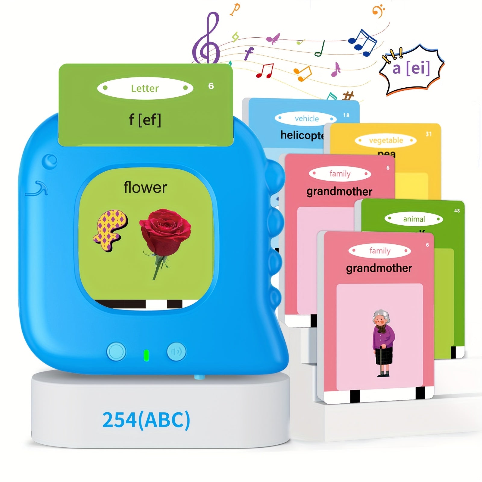 Talking Flash Cards for Toddlers 3-6 Years, Pocket Speech for Toddlers, 224-510 Sight Words Educational Learning Toys, Speech Toys for Toddlers, Kindergarten Preschool Gift for Kids Boys Girls