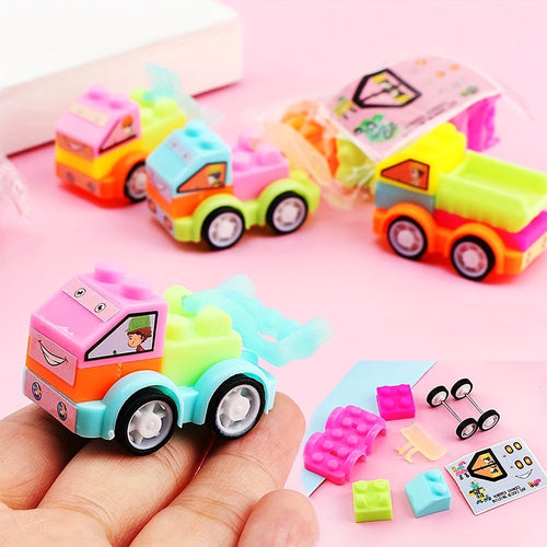 10\u002F20\u002F30pcs Building Blocks Cars - Kids Construction Vehicles with Easy Assembly, Educational Birthday & Christmas\u002FHalloween Party Favors, Learning Motor Skills Toys for Boys and Girls (Multi-Color) - Ideal Birthday or Holiday Gift for Todd