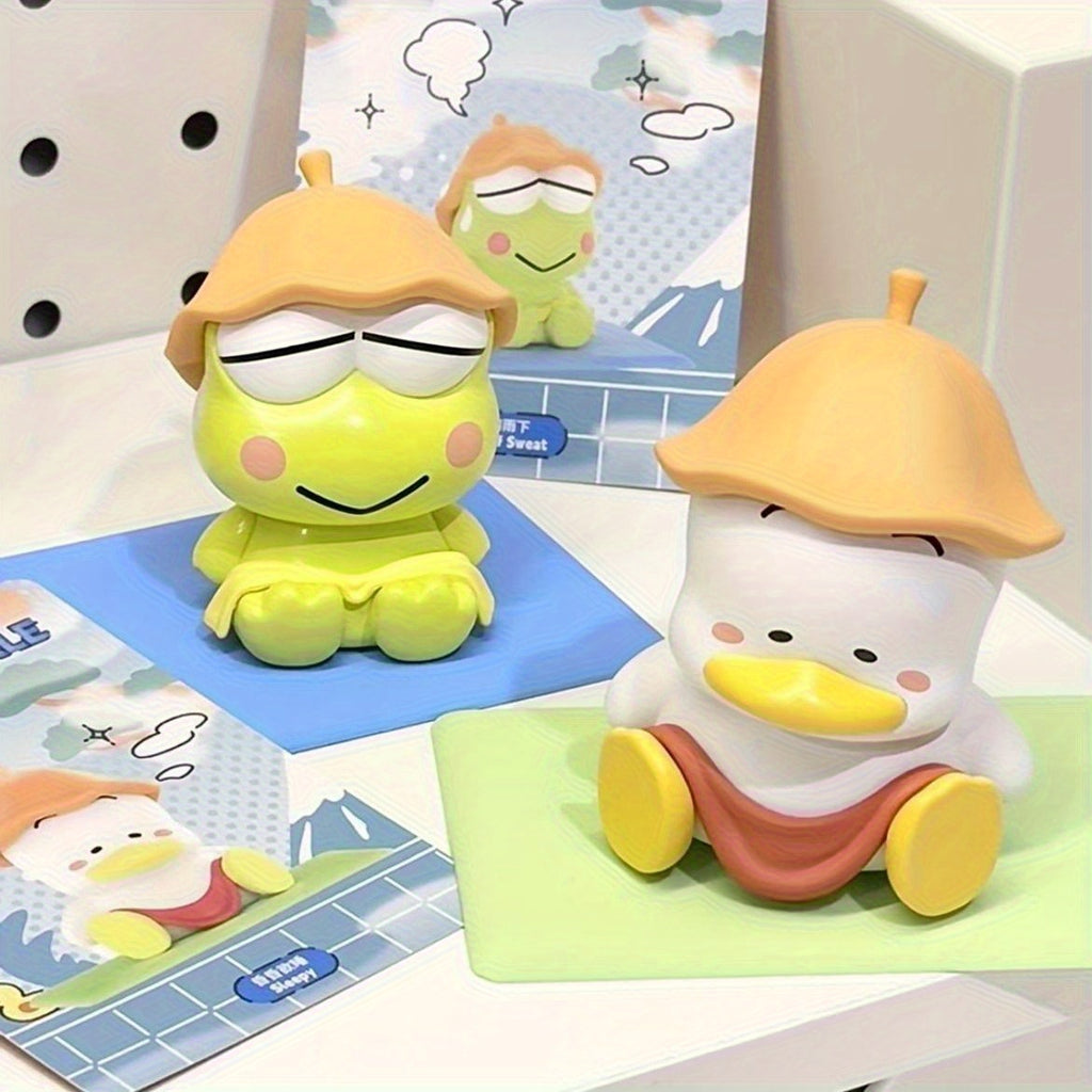 Sanrio Official Interactive Game Figure Doll Sanrio Sauna Series Blind Box Ugly Fish for for pochacco Trendy Toy Desktop Decoration Gift