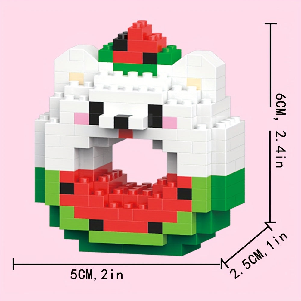 3D Miniature Cute Animals Models Buillding Blocks Toys, Sheep, Fox, Chicken, Samoyed, Rabbit, Mouse, Raccoon, Bear, Cat, Small Building Block, DIY Kids Bricks Toys, Christmas\u002FBirthday Gifts
