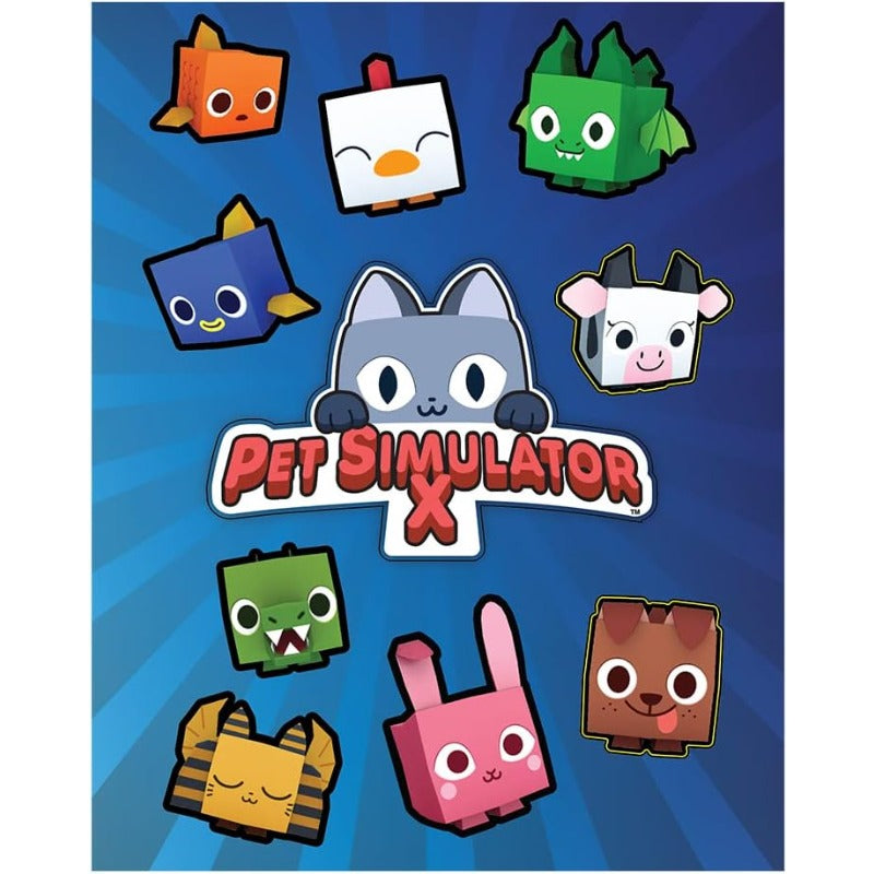 Pet Simulator X Blue Iridescence Cat Collector Bundle Mystery Case w 8 Items Series 1 Online Exclusive Includes DLC