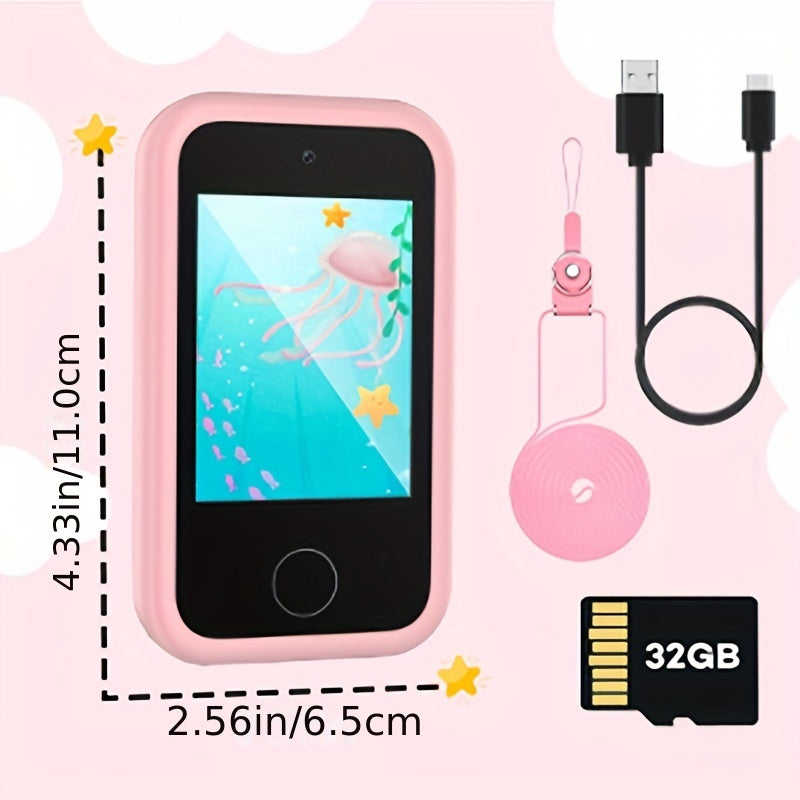 Kids Smart Phone for Girl, Christmas Birthday Gifts for Girls Age 3-10 Kids Toys Cell Phone, 2.8\