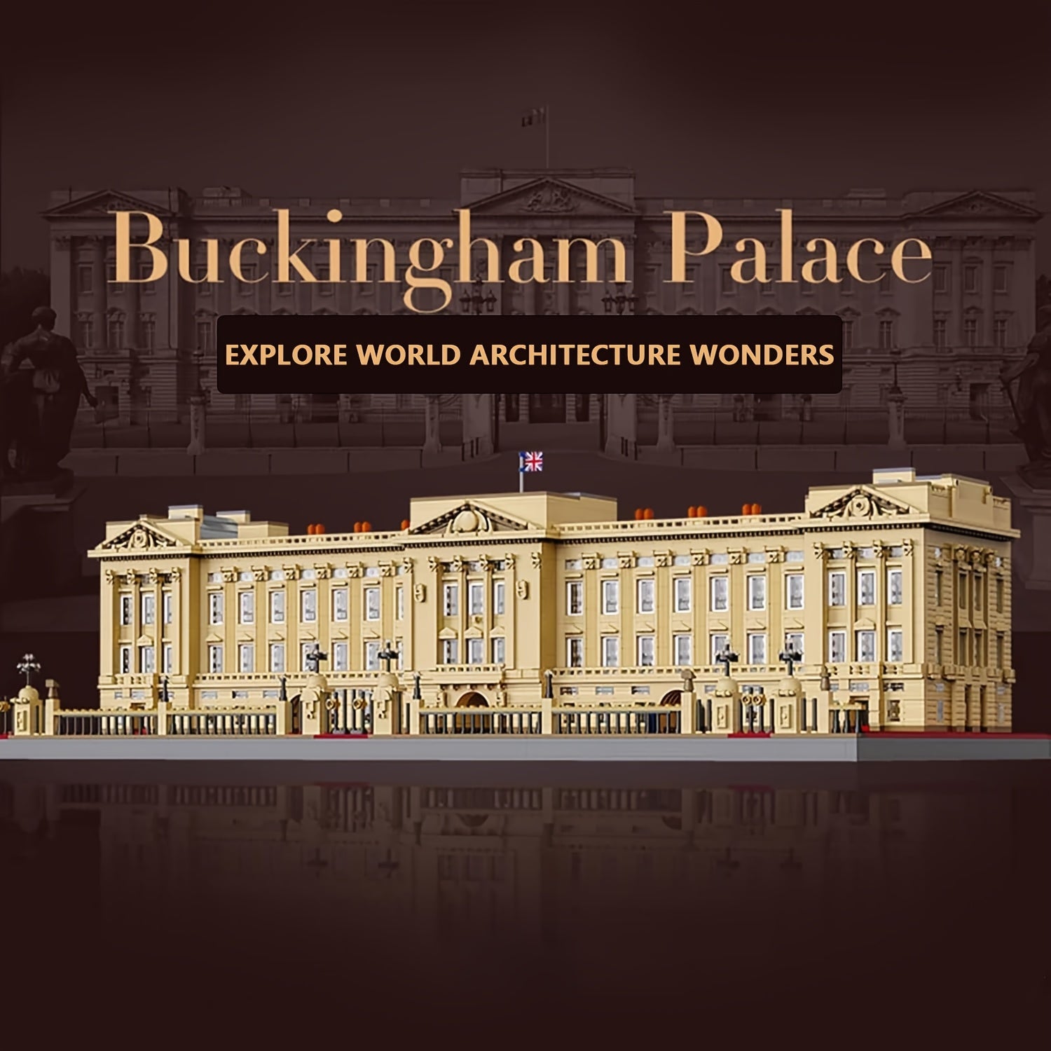 5604pcs Giant Buckingham Palace Building Blocks, High Simulation, World Renowned Landmark Building Blocks, Famous Architecture Masterpiece Block Model Kit, Streetview Modular Construction Block Model, Ideal Collectible Model for Architecture\u002Ftravel\u