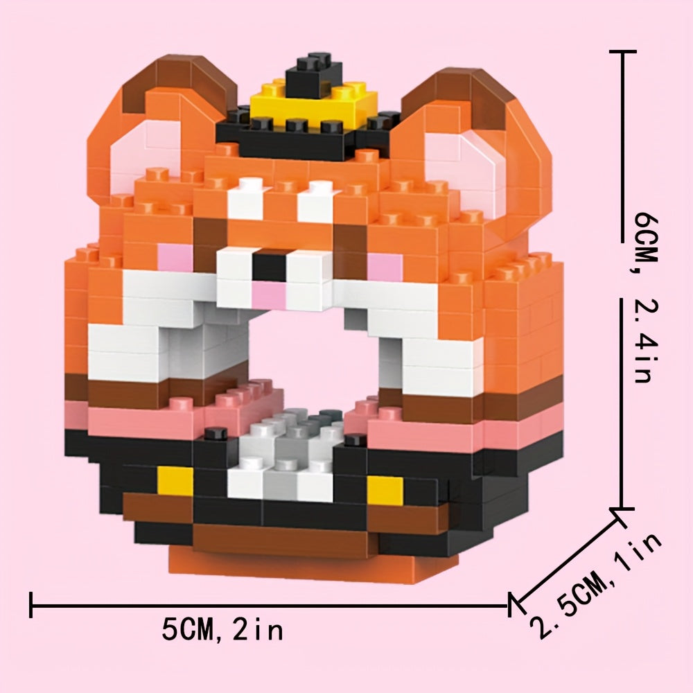 3D Miniature Cute Animals Models Buillding Blocks Toys, Sheep, Fox, Chicken, Samoyed, Rabbit, Mouse, Raccoon, Bear, Cat, Small Building Block, DIY Kids Bricks Toys, Christmas\u002FBirthday Gifts