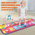 Interactive Red Piano Mat for Toddlers 1-5 Years with 9 Music Sounds, Educational Dance & Music Play Mat Toy with Animal & Number Icons - Ideal Gift for Birthdays, Christmas, Easter, Halloween, Piano Themed Gifts, Playful Design