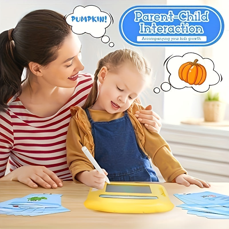 Flash Cards For Toddlers 3 4 5 6 Years Audio Flash Card Educational Learning Toy With Doodle Function, Kids Audible Flash Cards Machine With Drawing Function 50pcs Flash Cards 100 Words