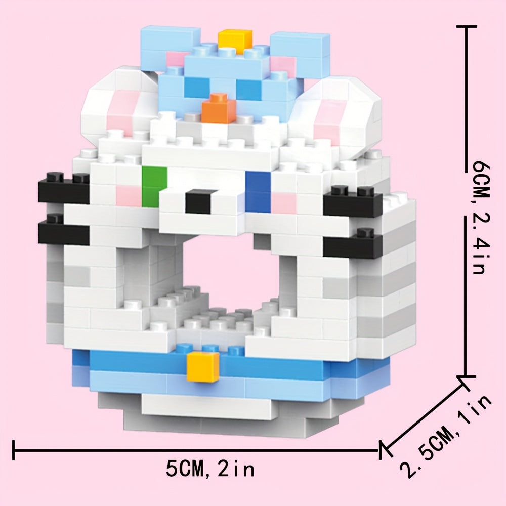3D Miniature Cute Animals Models Buillding Blocks Toys, Sheep, Fox, Chicken, Samoyed, Rabbit, Mouse, Raccoon, Bear, Cat, Small Building Block, DIY Kids Bricks Toys, Christmas\u002FBirthday Gifts