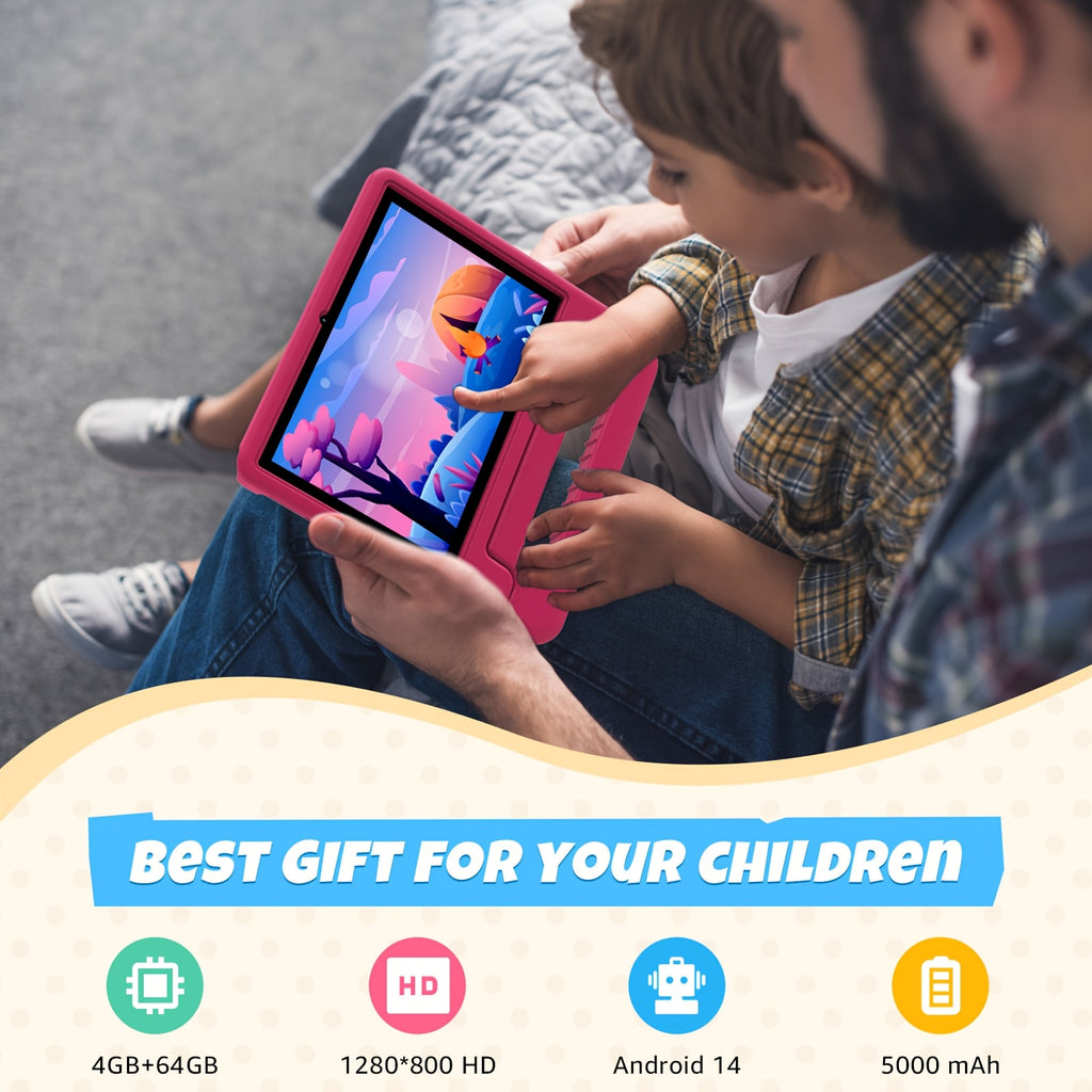 (3+5)GB+64GB | Android 15\u002F13 | 2024 Kids Learning Tablet 10.1\