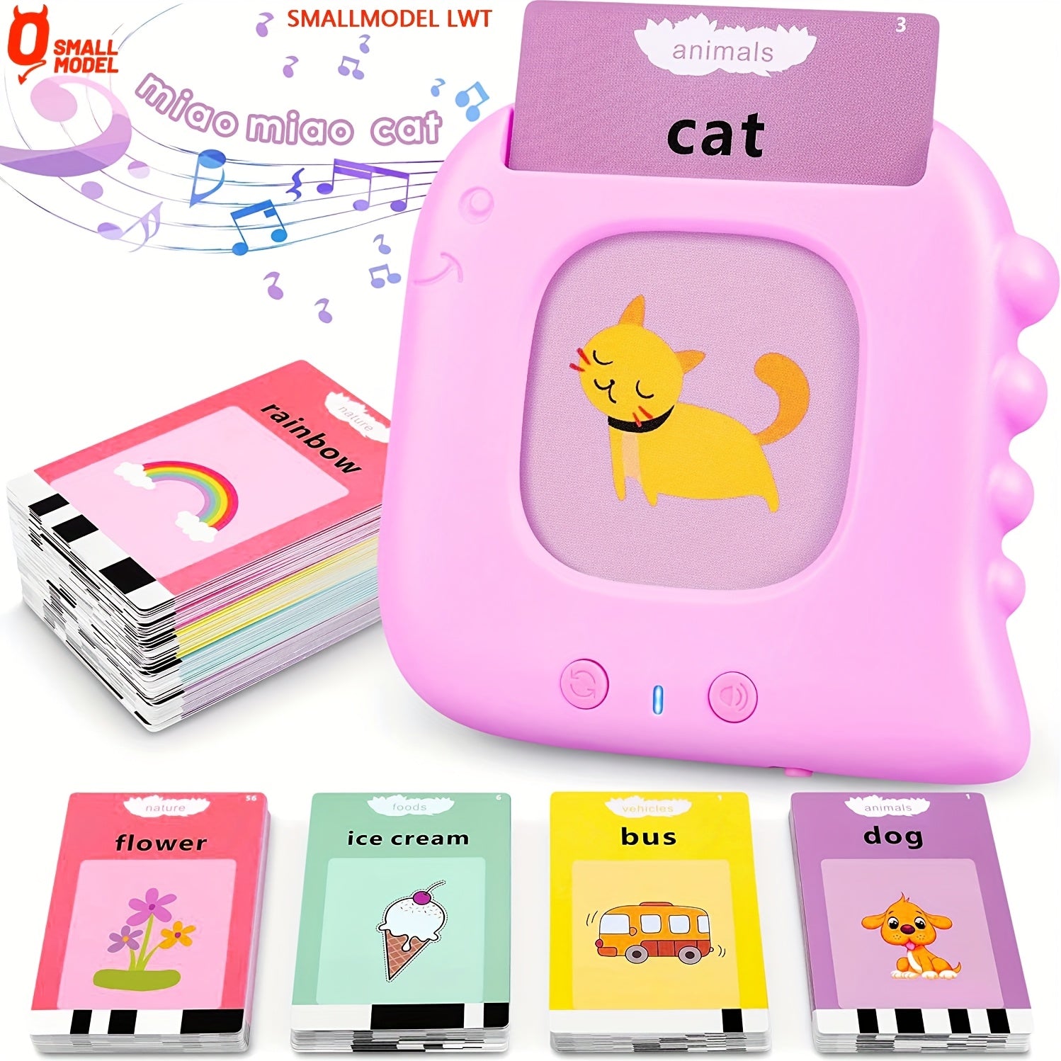 Talking Flash Cards for Toddlers 3-6 Years, Pocket Speech for Toddlers, 224-510 Sight Words Educational Learning Toys, Speech Toys for Toddlers, Kindergarten Preschool Gift for Kids Boys Girls