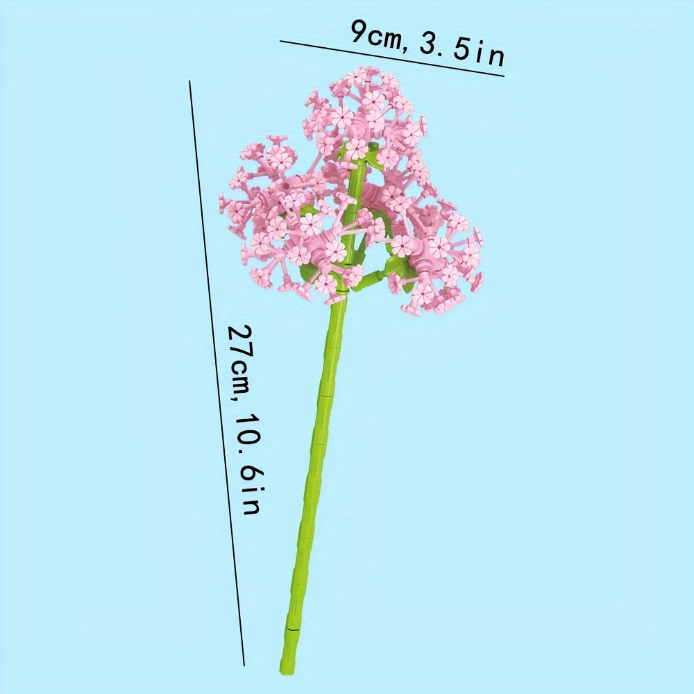 Narcissus, Magnolia, Lily, Lavender, for Lotus Flower, Peach Blossom,Creative Buillding Blocks Flowers Assembly Toys, Building Block Eternal Floral And Vases Toy, Birthday\u002FChristmas Gifts