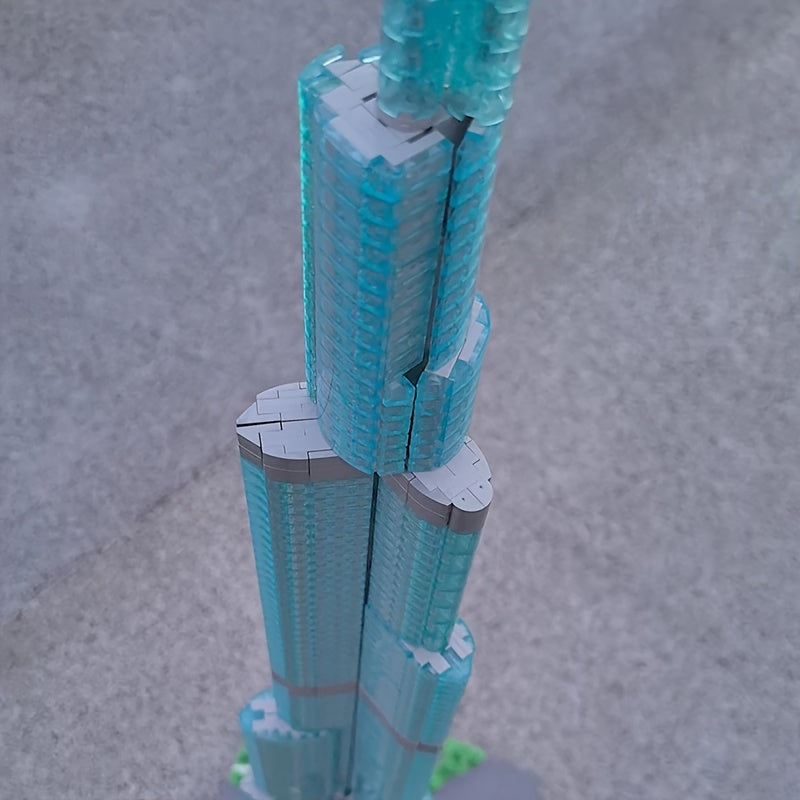 No Original Box 7365-PCS Home Decoration Dubai Skyscraper Tower Building Block Set For Friends Gift, XBB-MOC-104784 Boy Toys Model Block Brick For Birthdays, Valentines, Christmas Gift.