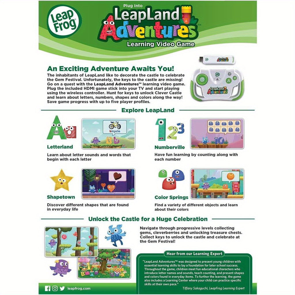 LeapFrog LeapLand Adventures, Early Childhood Education, Educational Adventure, Adventure Theme, Engaging Gameplay, Highquality Game,